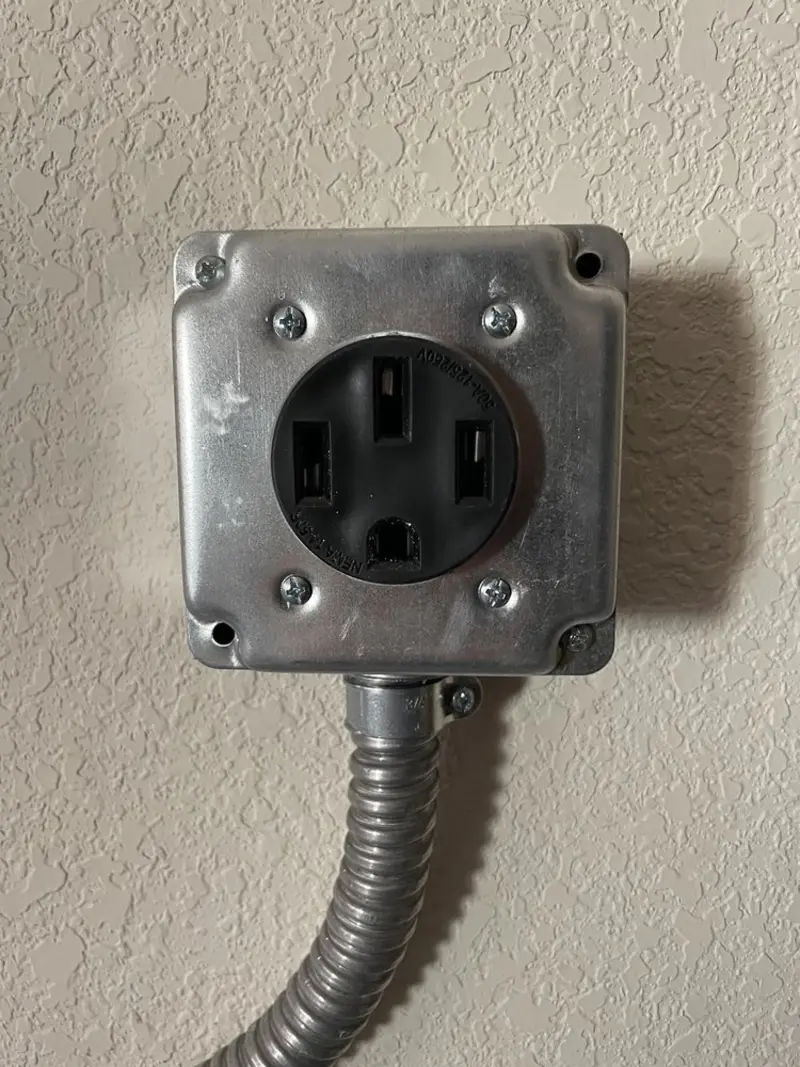 NEMA 14-50 outlet installed for Electrical Panel Upgrade in Ashland
